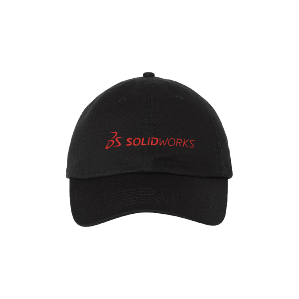 Image of Black Cap – Red Logo, Black