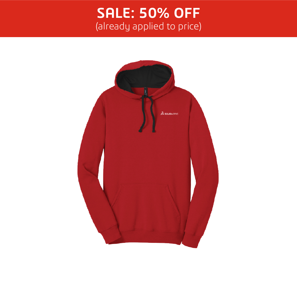 Image of Pullover Hoodie – Red with White Logo, New Red / S
