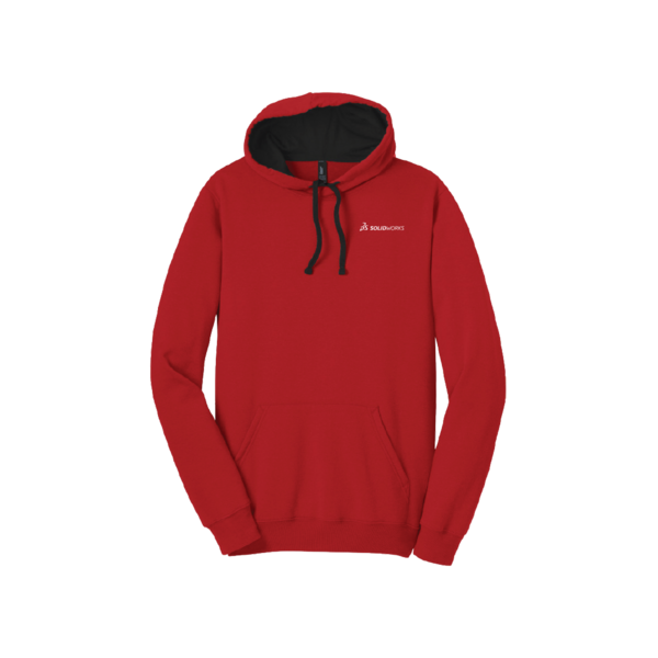 Image of Pullover Hoodie – Red with White Logo, New Red / S