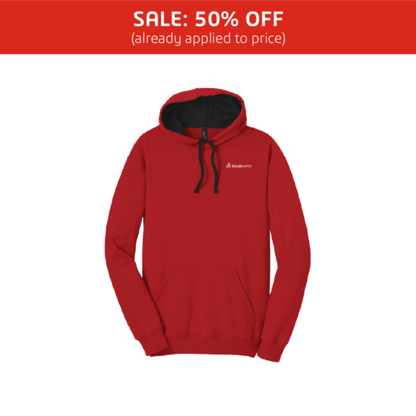 Image of Pullover Hoodie – Red with White Logo, New Red / S