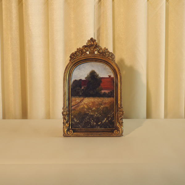 Image of "French Village" Painting, Standard