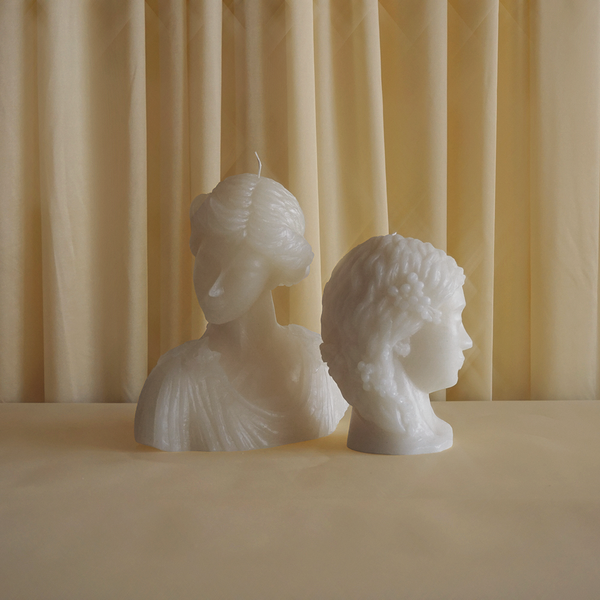 Image of Roman Bust Candle, Standard