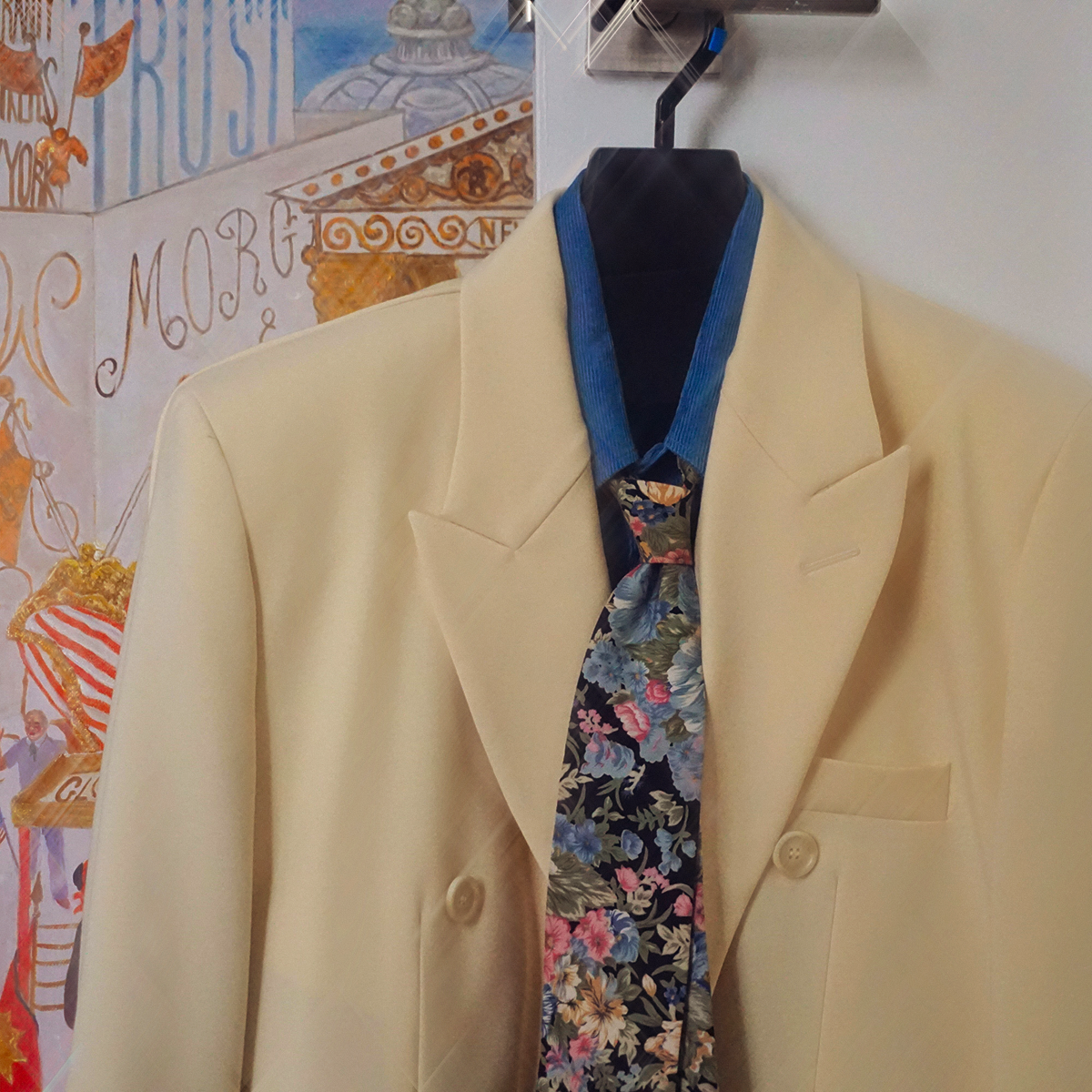Image of Vintage Floral Neck Tie, Standard