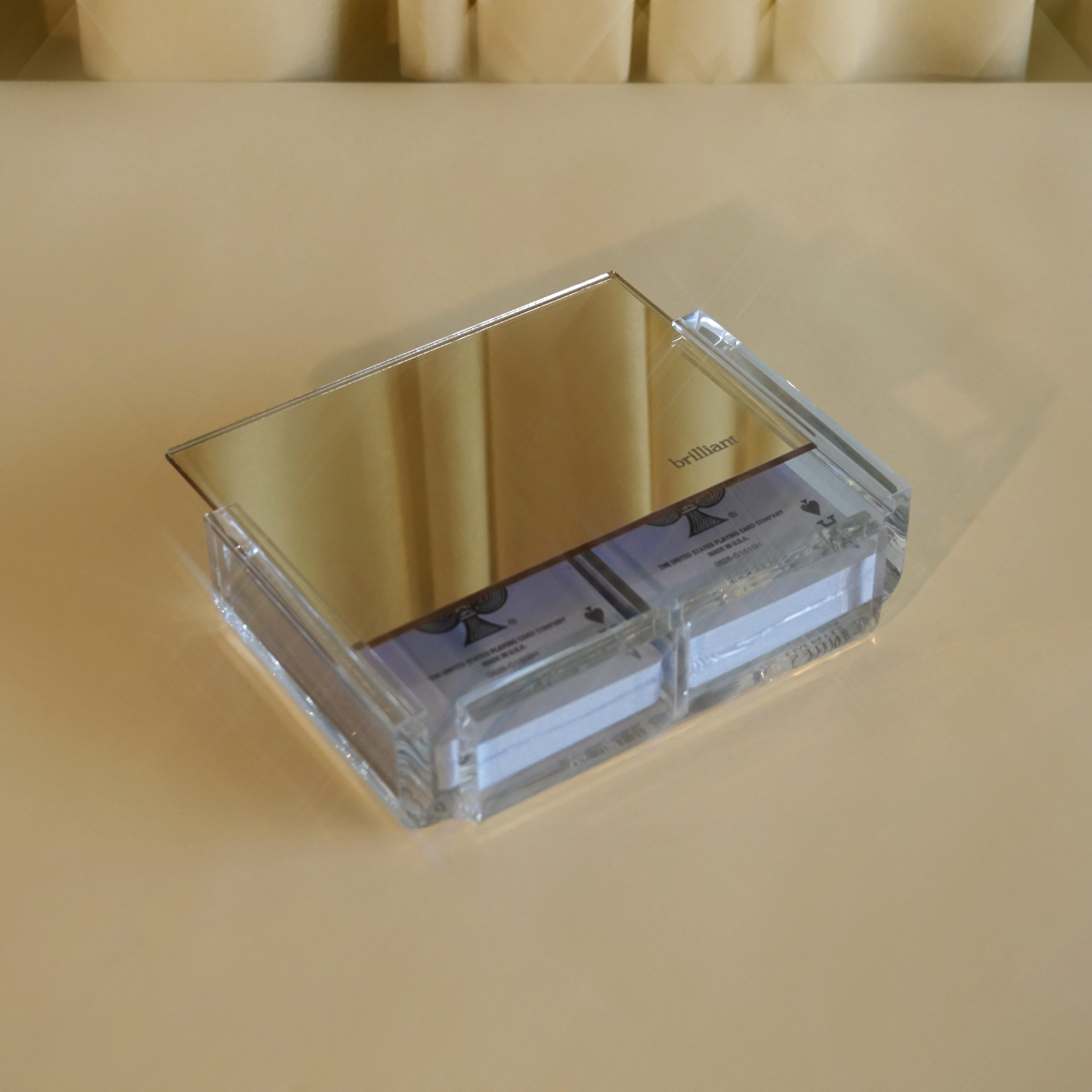 Image of Lucite Playing Card Set, Standard