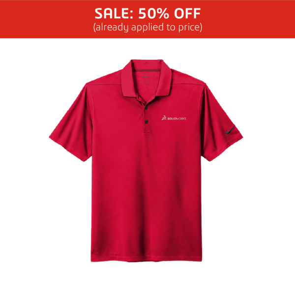Image of Nike Dri-Fit Micro Pique 2.0 Polo – Classic Red, University Red / S