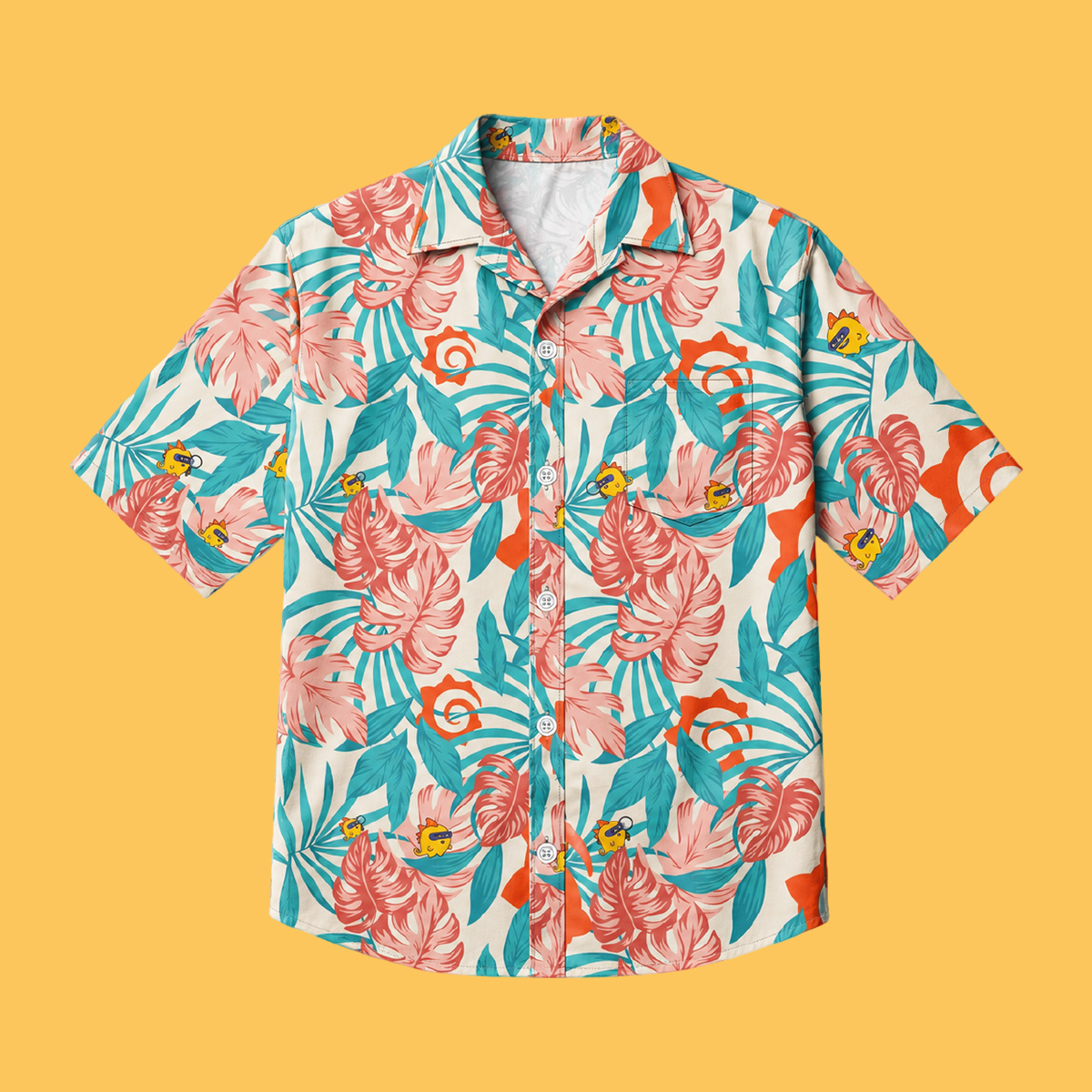 Image of Lightweight Hawaiian Shirt, Multi Color / XS