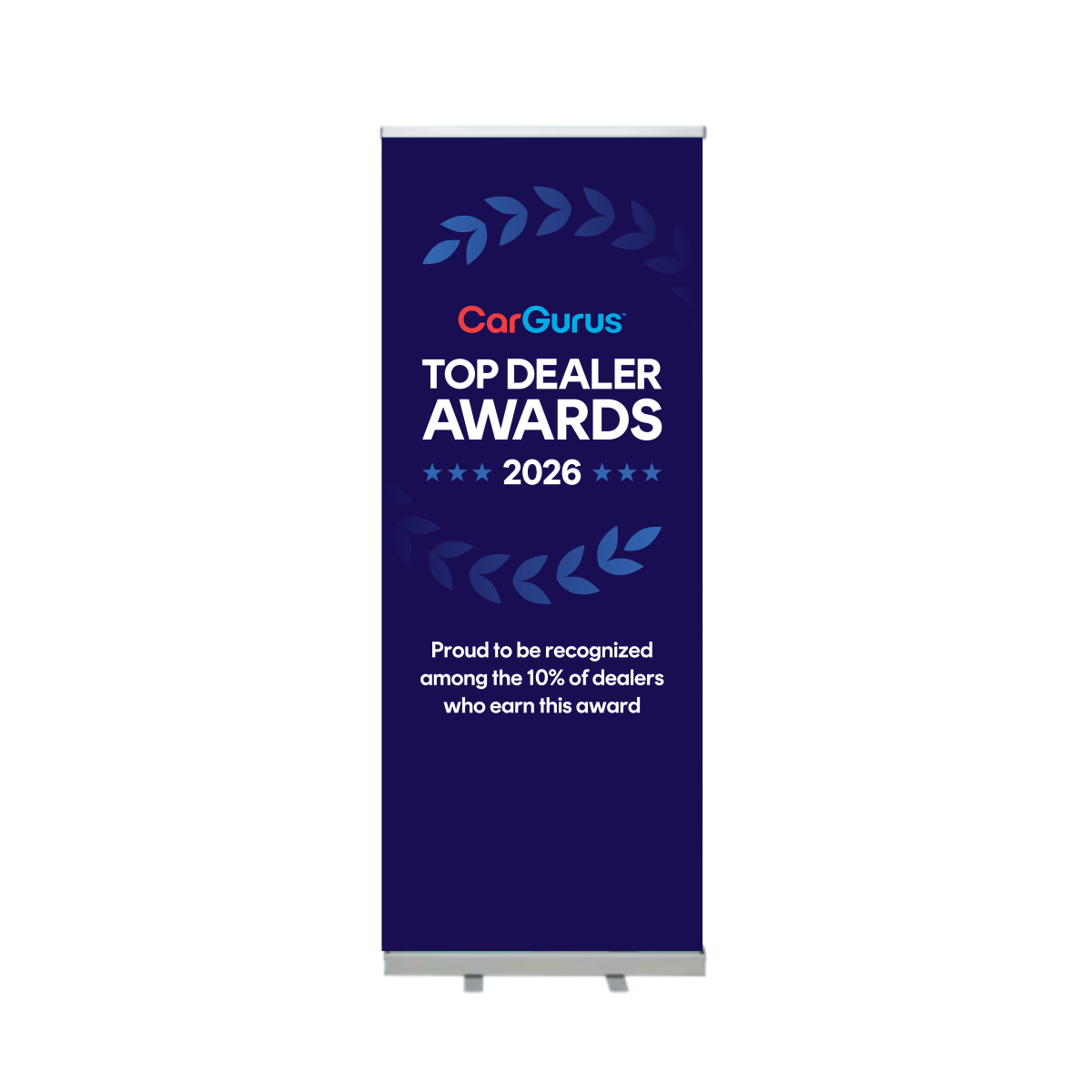 Image of Top Dealer Awards Retractable Vinyl Banner, Standard