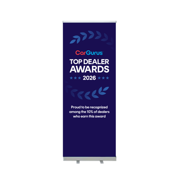 Image of Top Dealer Awards Retractable Vinyl Banner, Standard
