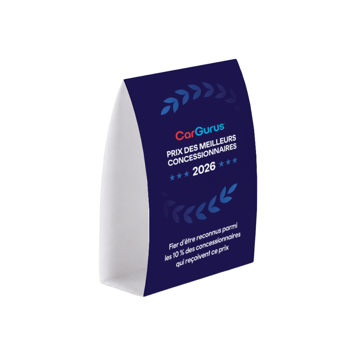 Image of Chevalet de table – Prix des meilleurs concessionnaires, Full Color