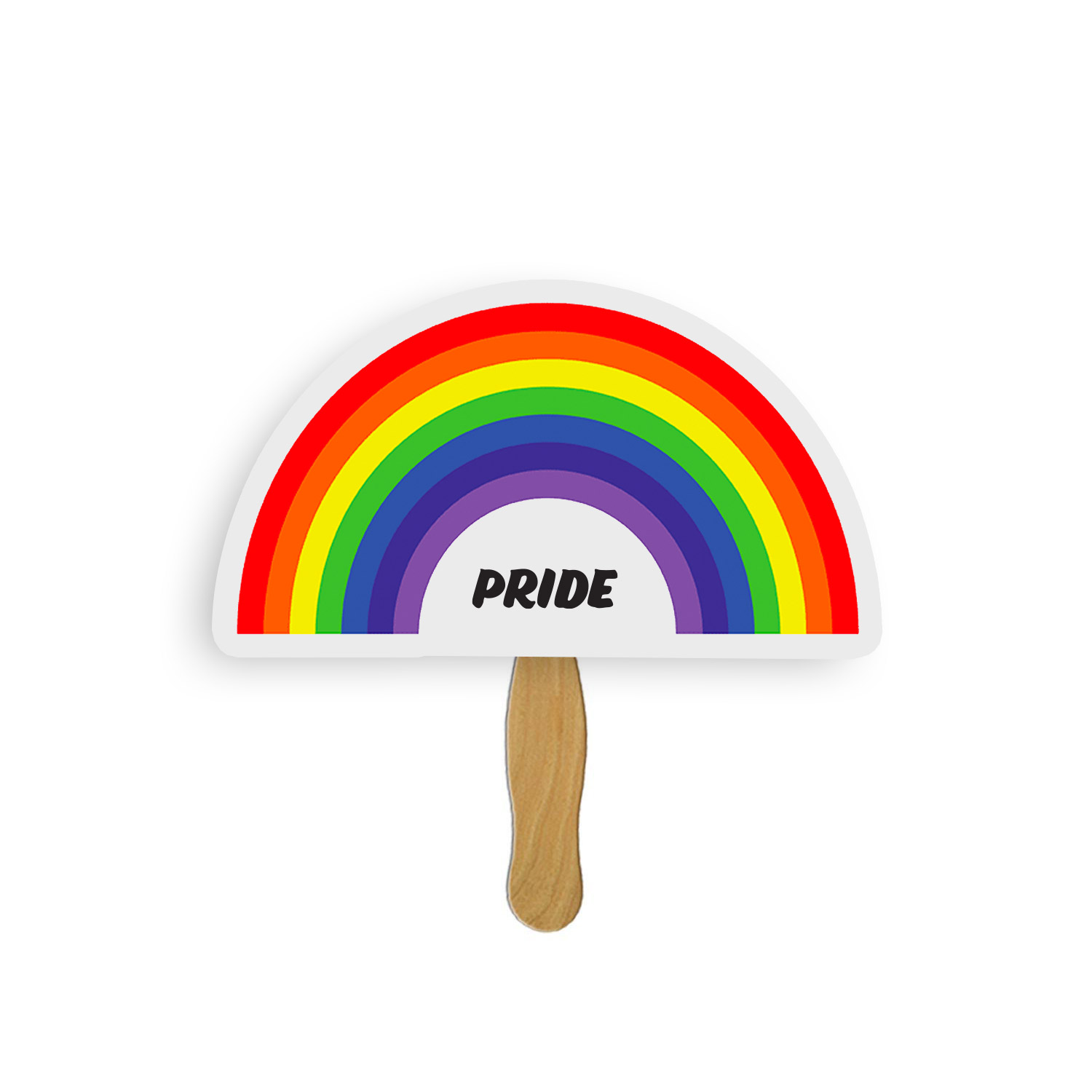 Brilliant Custom Shaped Hand Fan