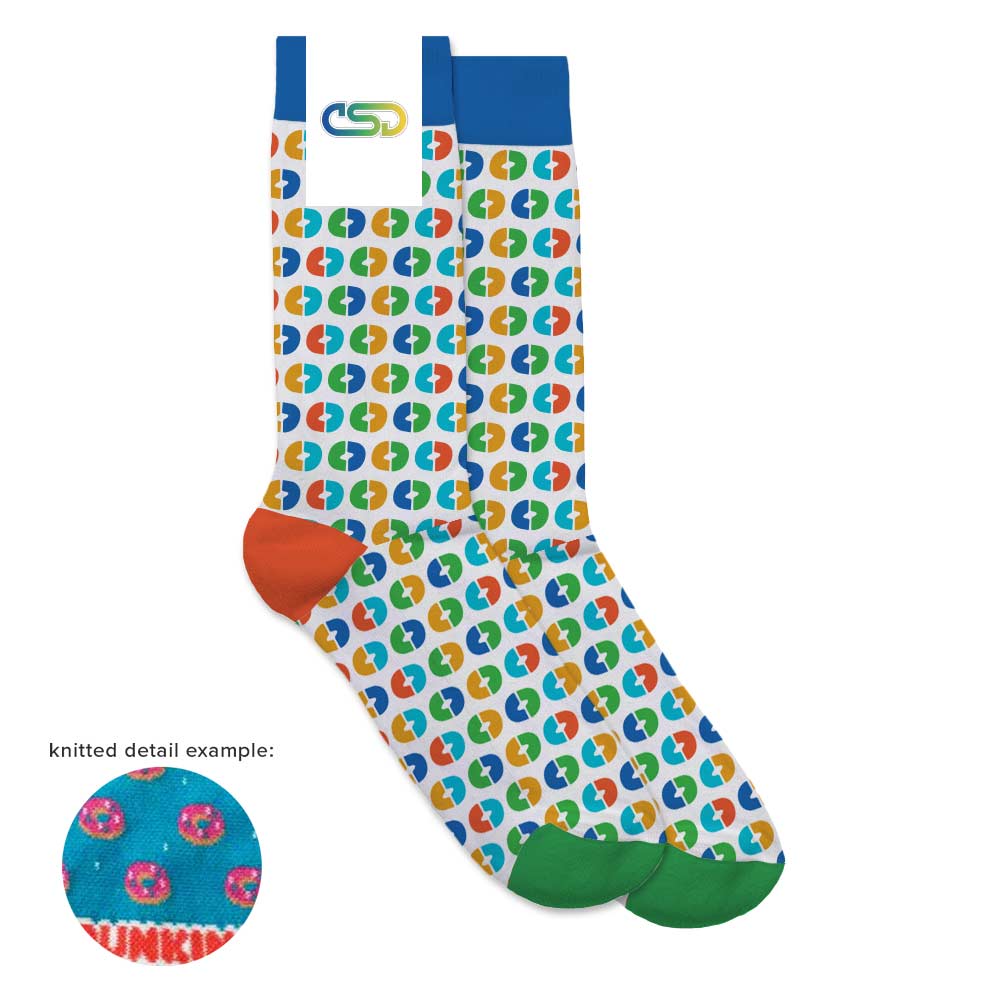 Brilliant Custom Woven Socks