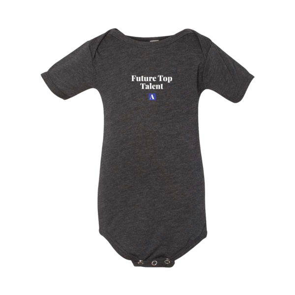 Image of Future Top Talent Onesie, Dark Gray / 3-6 Months (S)