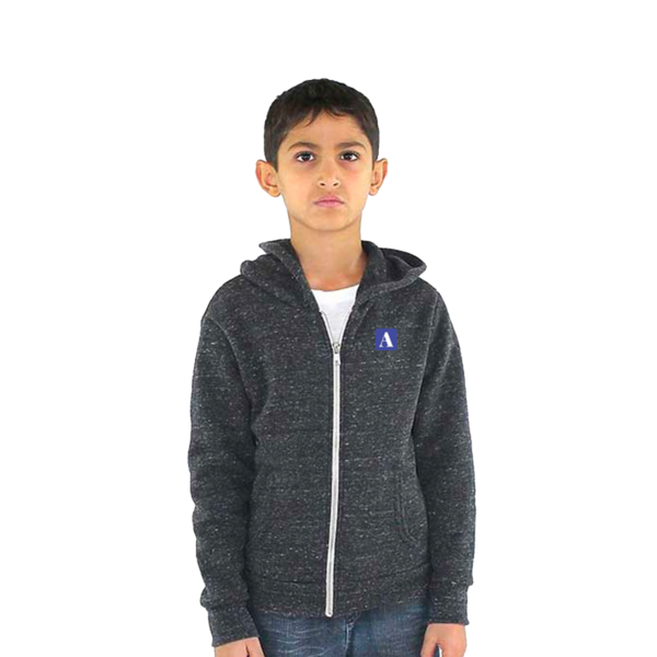 Image of Ashby Kids Zip Hoodie, Dark Gray / Youth Small - 8