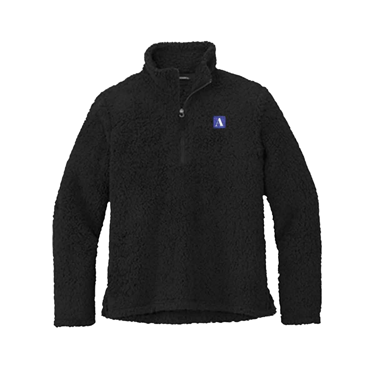 Image of Cozy Quarter-Zip Fleece, Black / S